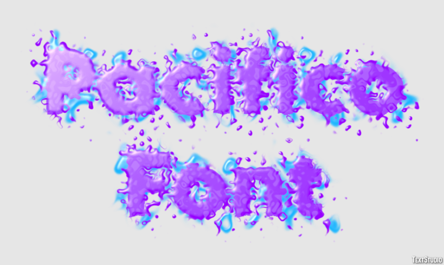 Pacifico Font Effetto testo