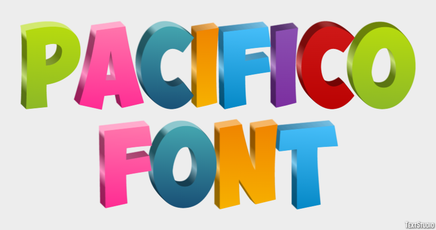 Pacifico Font Effetto testo