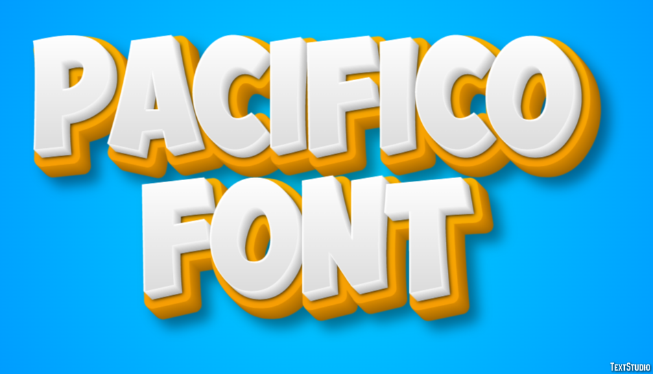 Pacifico Font Efekt tekstowy