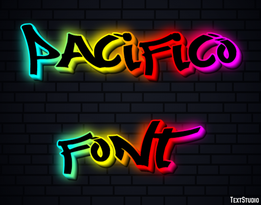 Pacifico Font Effetto testo
