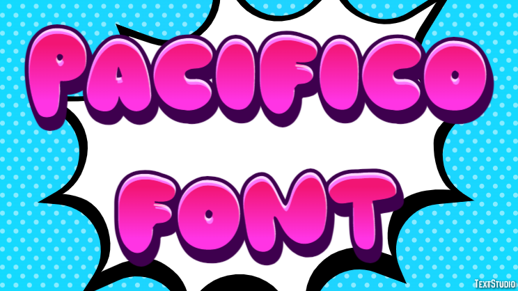 Pacifico Font Effetto testo