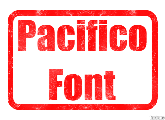 Pacifico Font Effetto testo