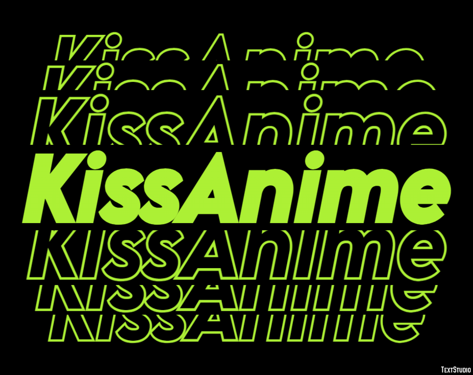 KissAnime Efecto de texto