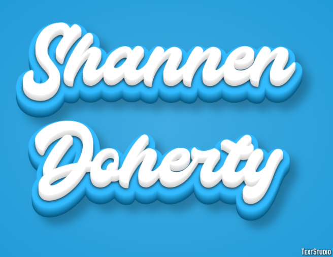 Shannen Doherty Текстовый эффект