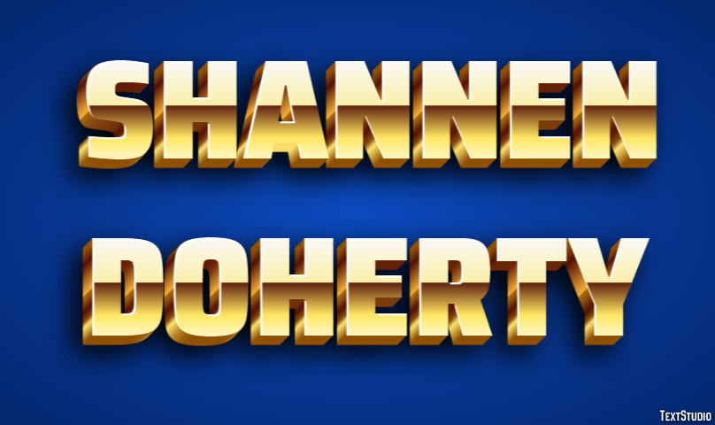 Shannen Doherty Текстовый эффект