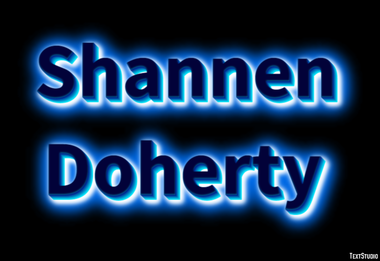 Shannen Doherty Efeito de texto