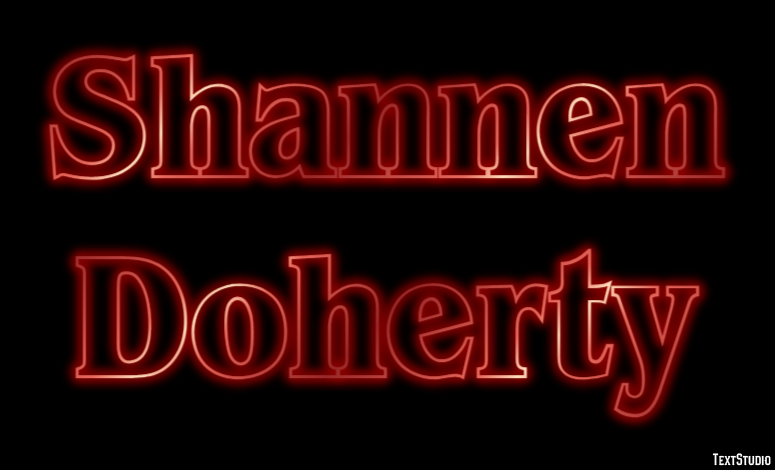 Shannen Doherty Текстовый эффект