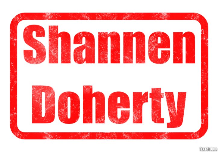 Shannen Doherty Текстовый эффект