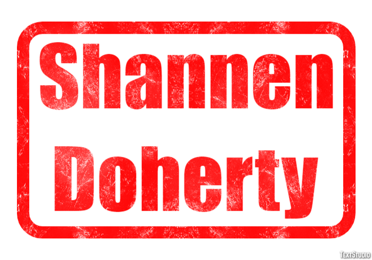 Shannen Doherty Efecto de Texto