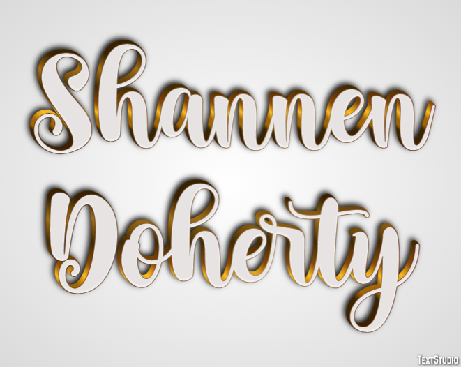 Shannen Doherty Текстовый эффект
