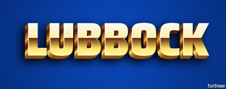 Lubbock Эффект текста