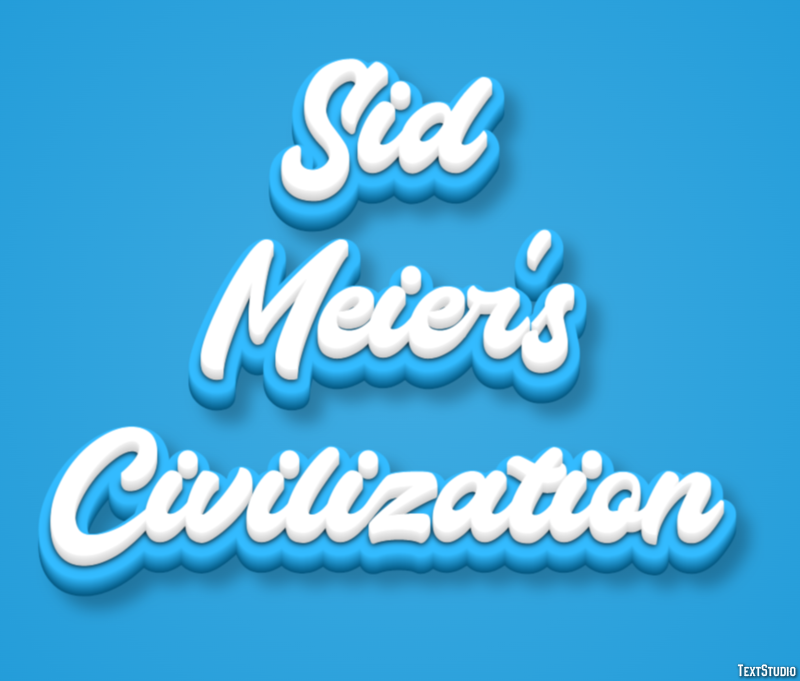 Sid Meier's Civilization Effet de Texte