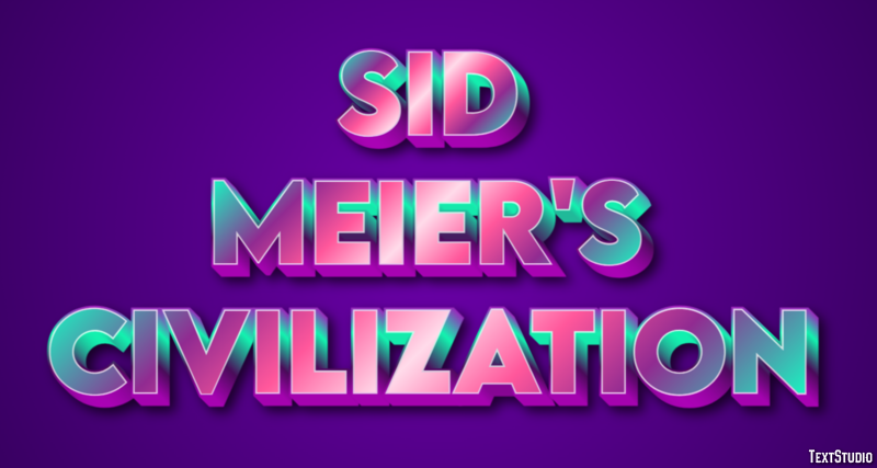 Sid Meier's Civilization Effet de Texte