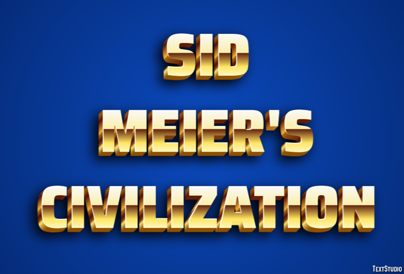 Sid Meier's Civilization Effet de Texte