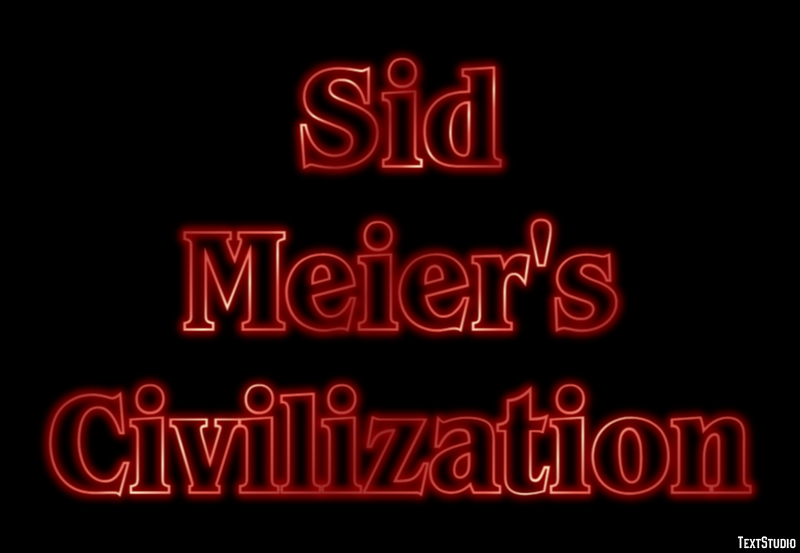 Sid Meier's Civilization Effet de Texte