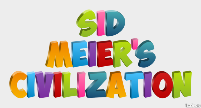 Sid Meier's Civilization Effet de Texte
