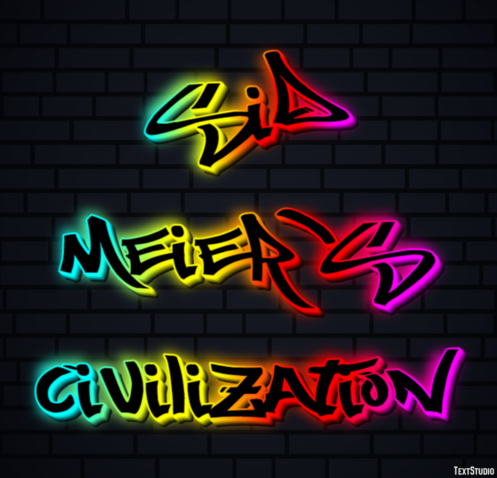 Sid Meier's Civilization Effet de Texte