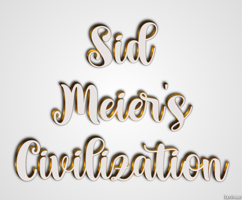 Sid Meier's Civilization Effet de Texte