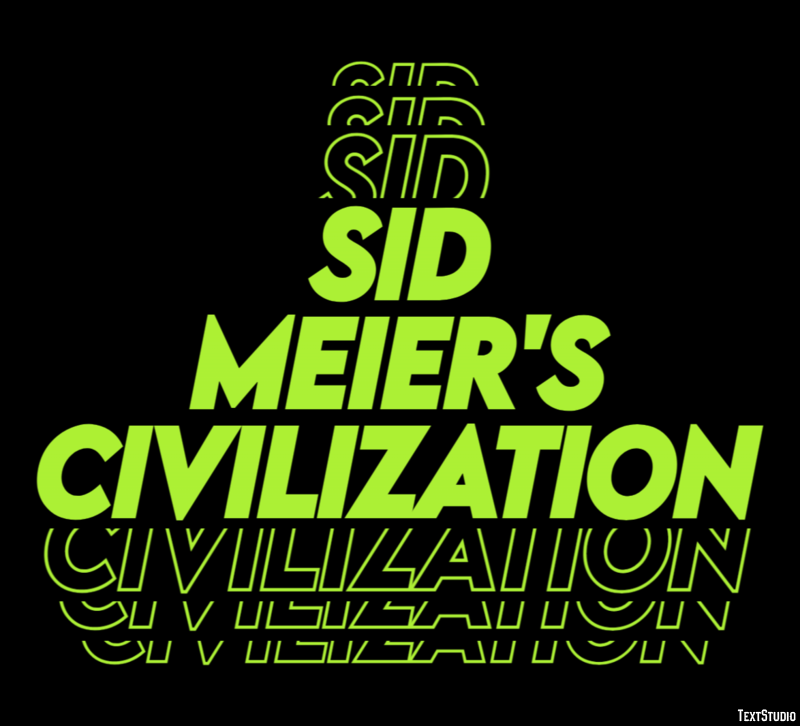 Sid Meier's Civilization Effet de Texte