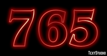 765 Text effect