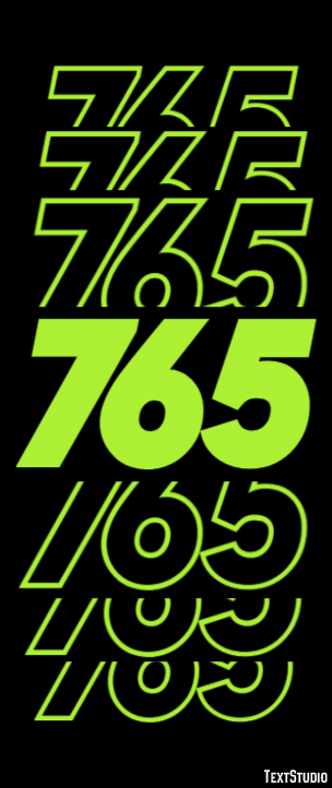 765 Text effect