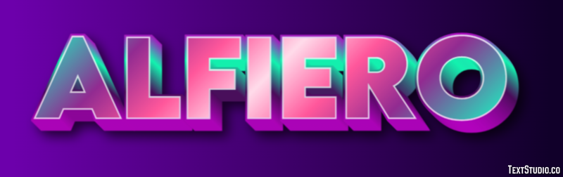 Alfiero Tekst effect