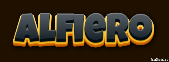 Alfiero Tekst effect