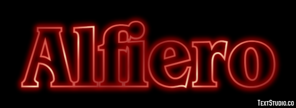 Alfiero Tekst effect