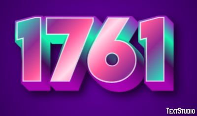 1761 Text Effect