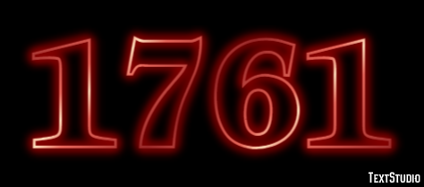 1761 Text Effect