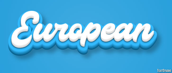 European Text Effect