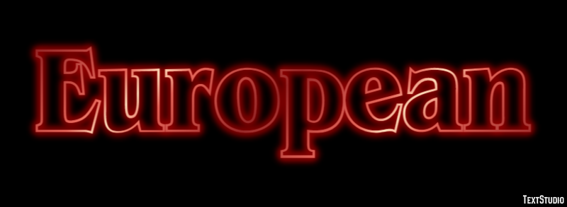 European Text Effect