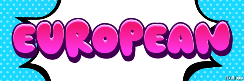 European Text Effect