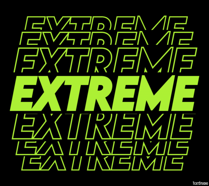 Extreme Text Effect