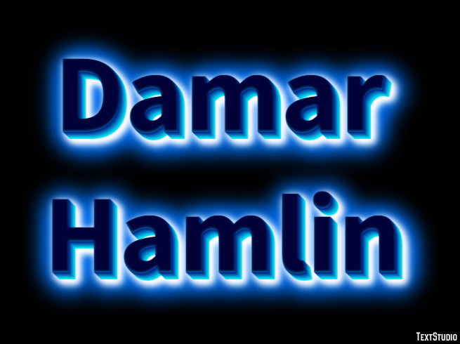 Damar Hamlin Efecto de Texto