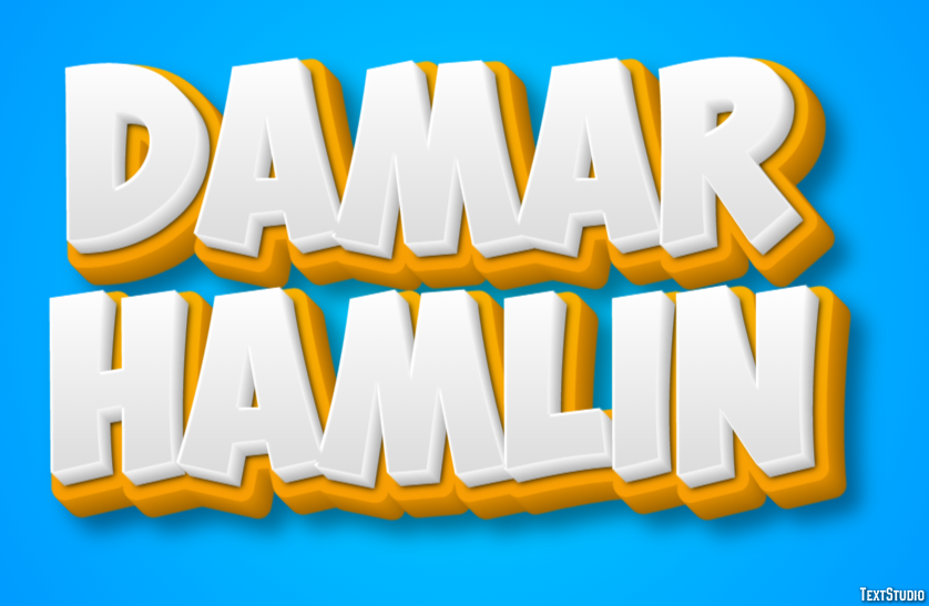 Damar Hamlin Efecto de Texto