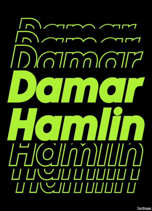 Damar Hamlin Texteffekt
