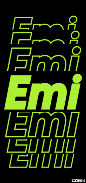 Emi Текстовый эффект