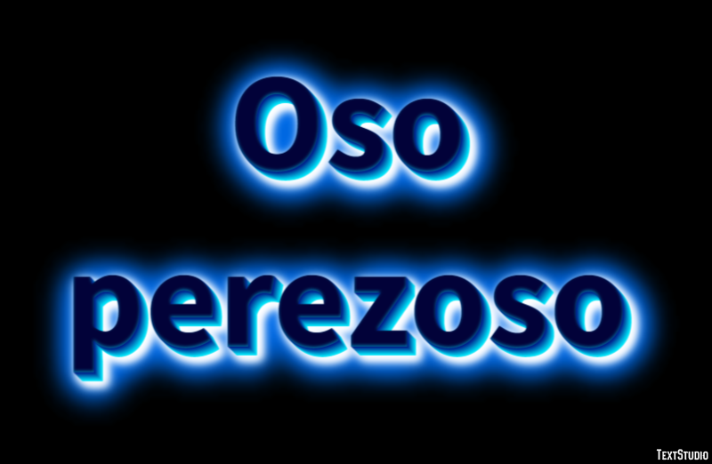 Oso perezoso Эффект текста