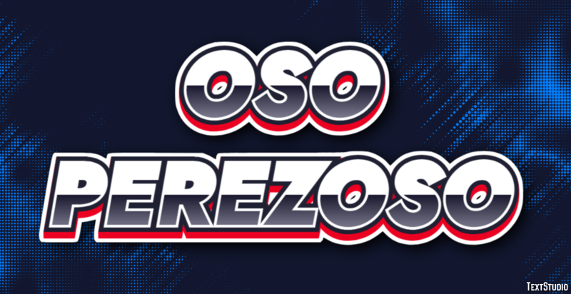 Oso perezoso Effet de Texte