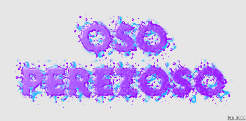 Oso perezoso Efecto de Texto