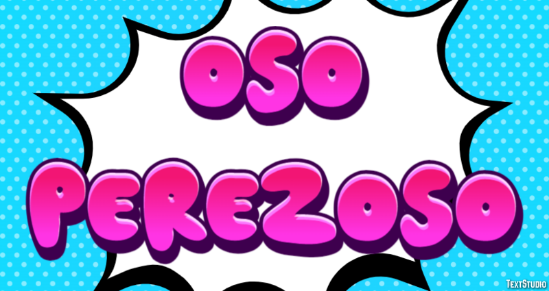 Oso perezoso Effet de Texte