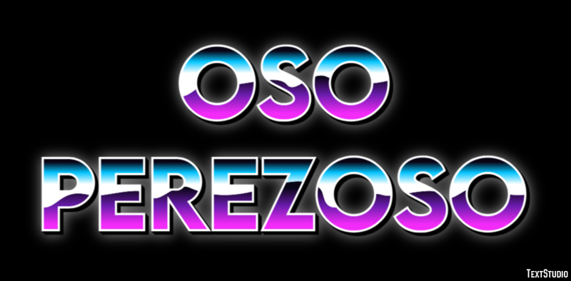 Oso perezoso Efecto de Texto