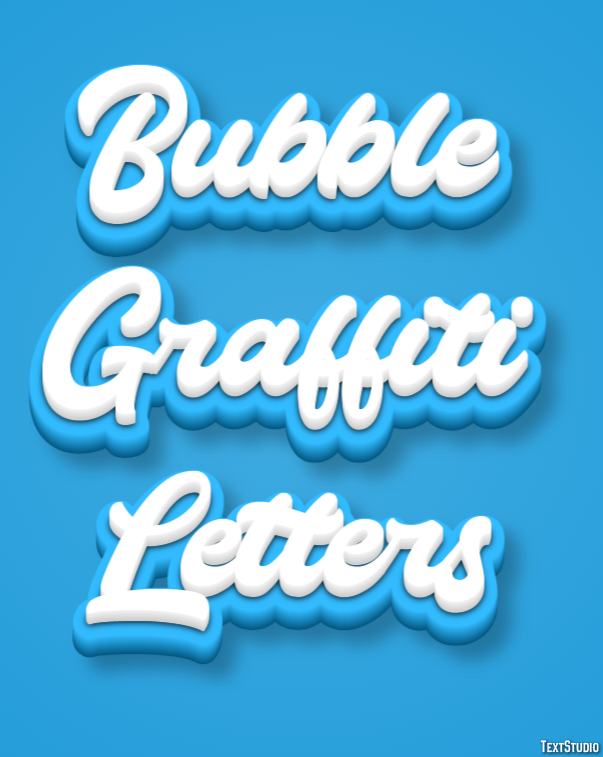 Bubble Graffiti Letters Text Effect