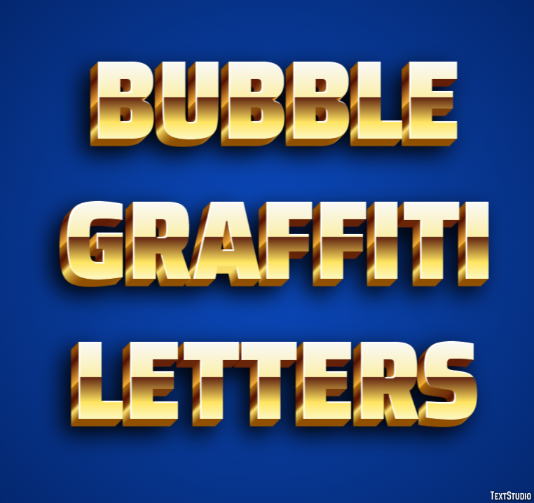 Bubble Graffiti Letters Text Effect