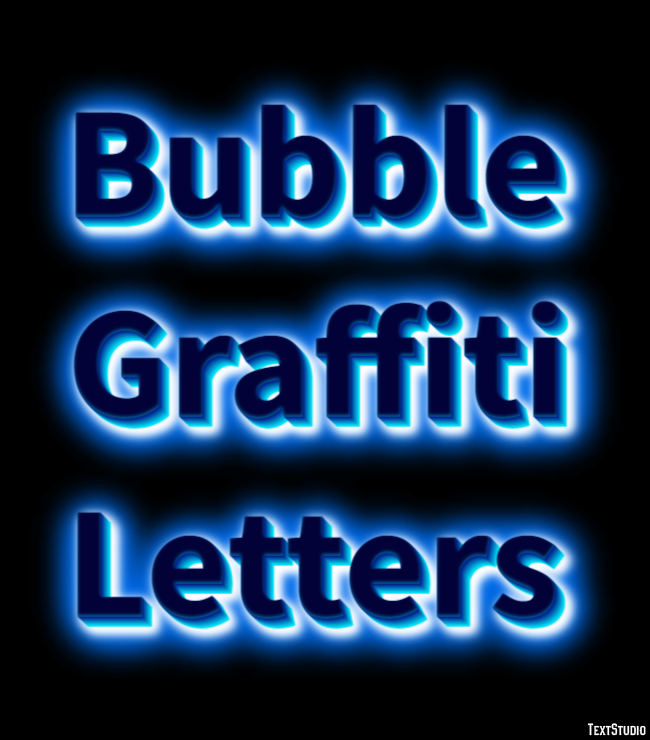 Bubble Graffiti Letters Text Effect