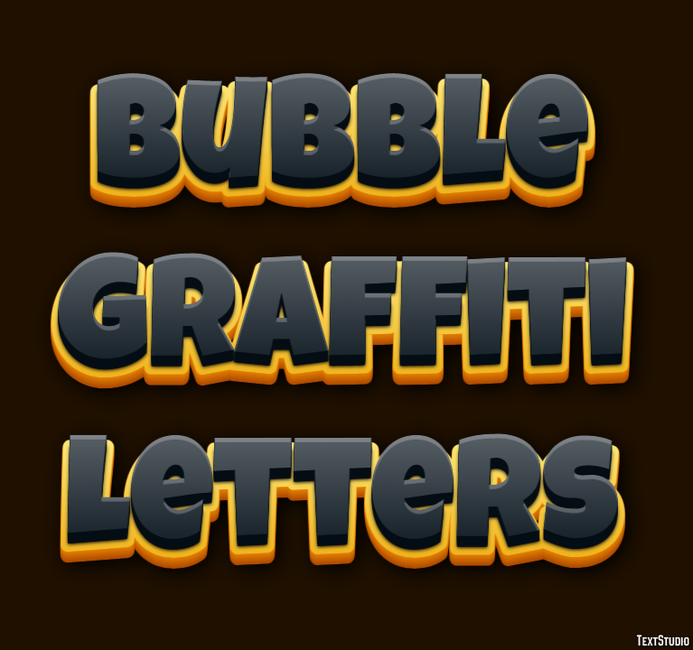 Bubble Graffiti Letters Text Effect