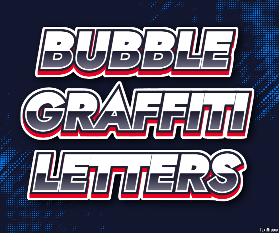 Bubble Graffiti Letters Text Effect
