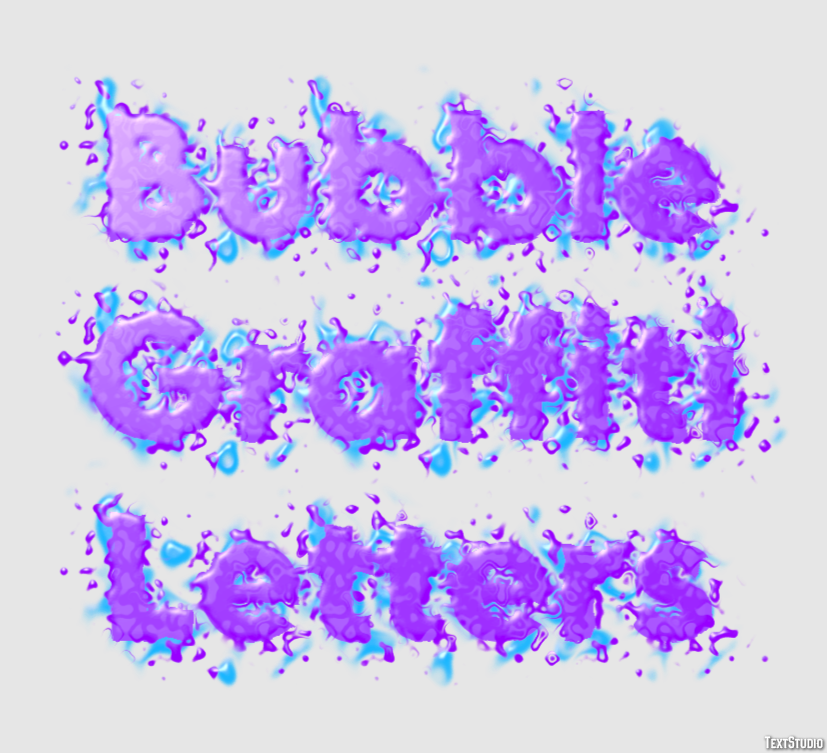 Bubble Graffiti Letters Text Effect