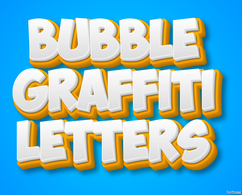 Bubble Graffiti Letters Text Effect